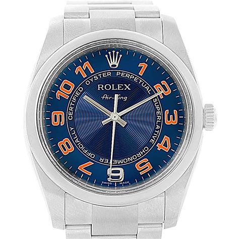 rolex air king blue concentric dial|Rolex Air-King in stock.